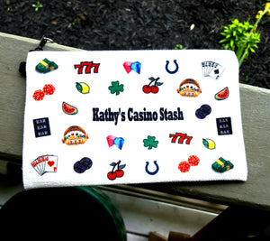 Personalized Casino Bag | Casino Handbag | Casino Clutch | Gambling Bag | Poker Bag | Queen of the Slot Machine | Casino Gifts