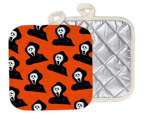 Ghostface Potholders | SCREAM Potholders | SCREAM Movie | Horror Movie Potholders | Halloween Potholders