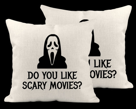 SCREAM Pillow | SCREAM Pillow Cover | Do you Like Scary Movies | Ghostface