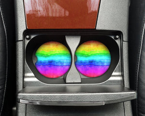 Rainbow Car Coasters | Rainbow Car Coaster Set